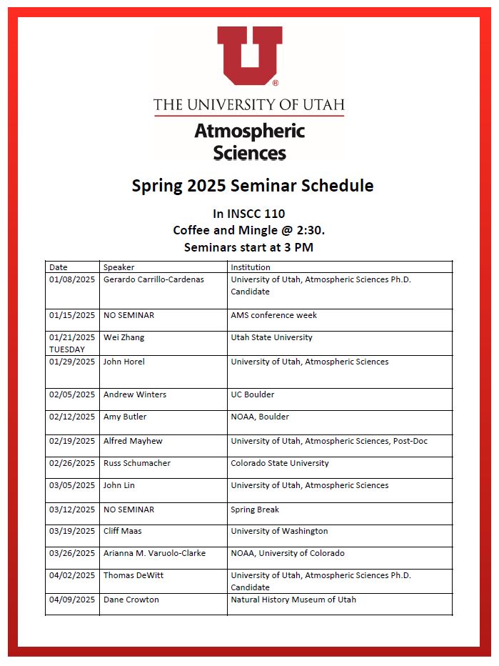 Spring 25 Seminar